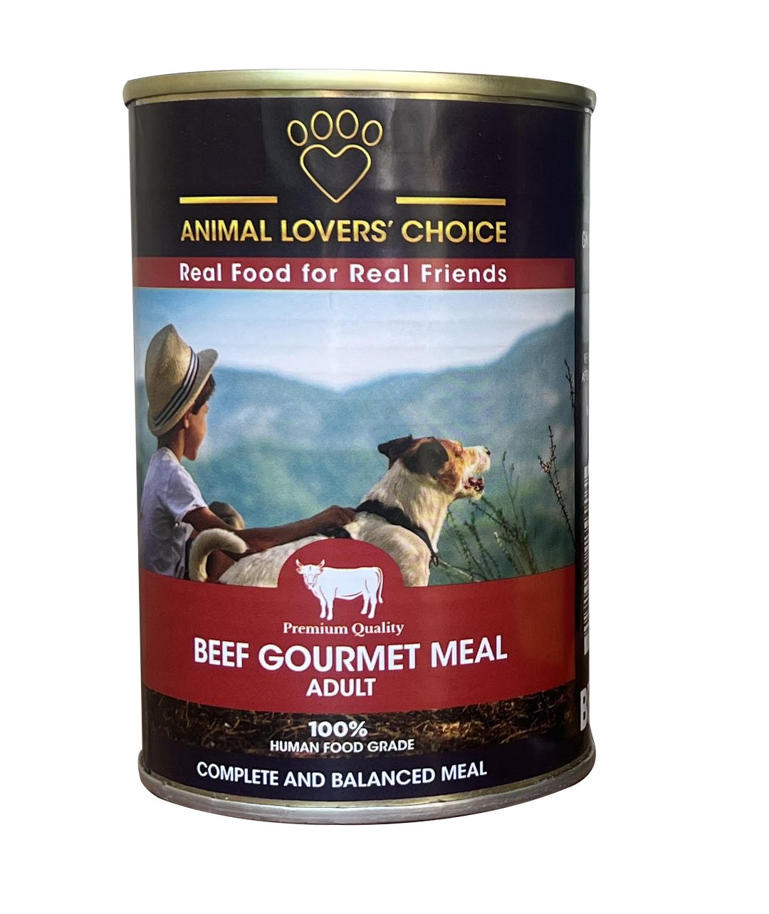 Animal Lovers Choice Beef Gourmet Meal for adult dogs 