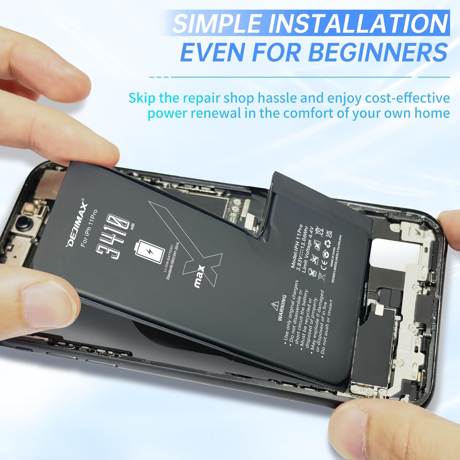 Batterie pour iPhone 11 Pro Réparation à domicile (installation à domicile)_4