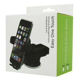 Easy One Touch 2 Dashboard & Windshield Car Phone Mount Holder for iPhone Xs Max R 8 Plus 7 Samsung Galaxy S10 E S9 S8 Plus Edge, Note 9 & Other Smartphone