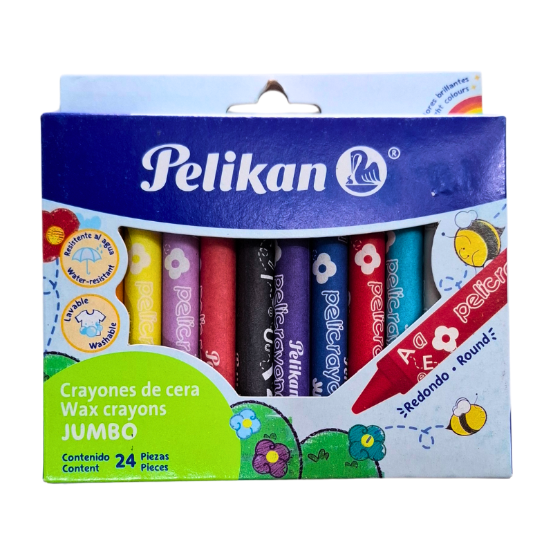 Crayon pelikan Jumbo 24pza._0