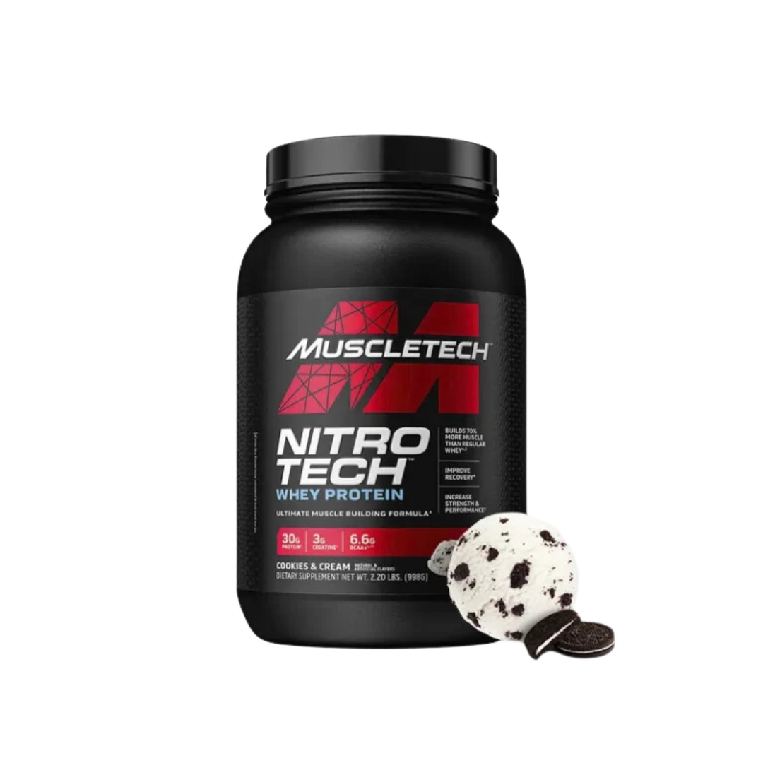 Nitro Tech Whey protein cookies and cream 2lbs MUSCLETECH