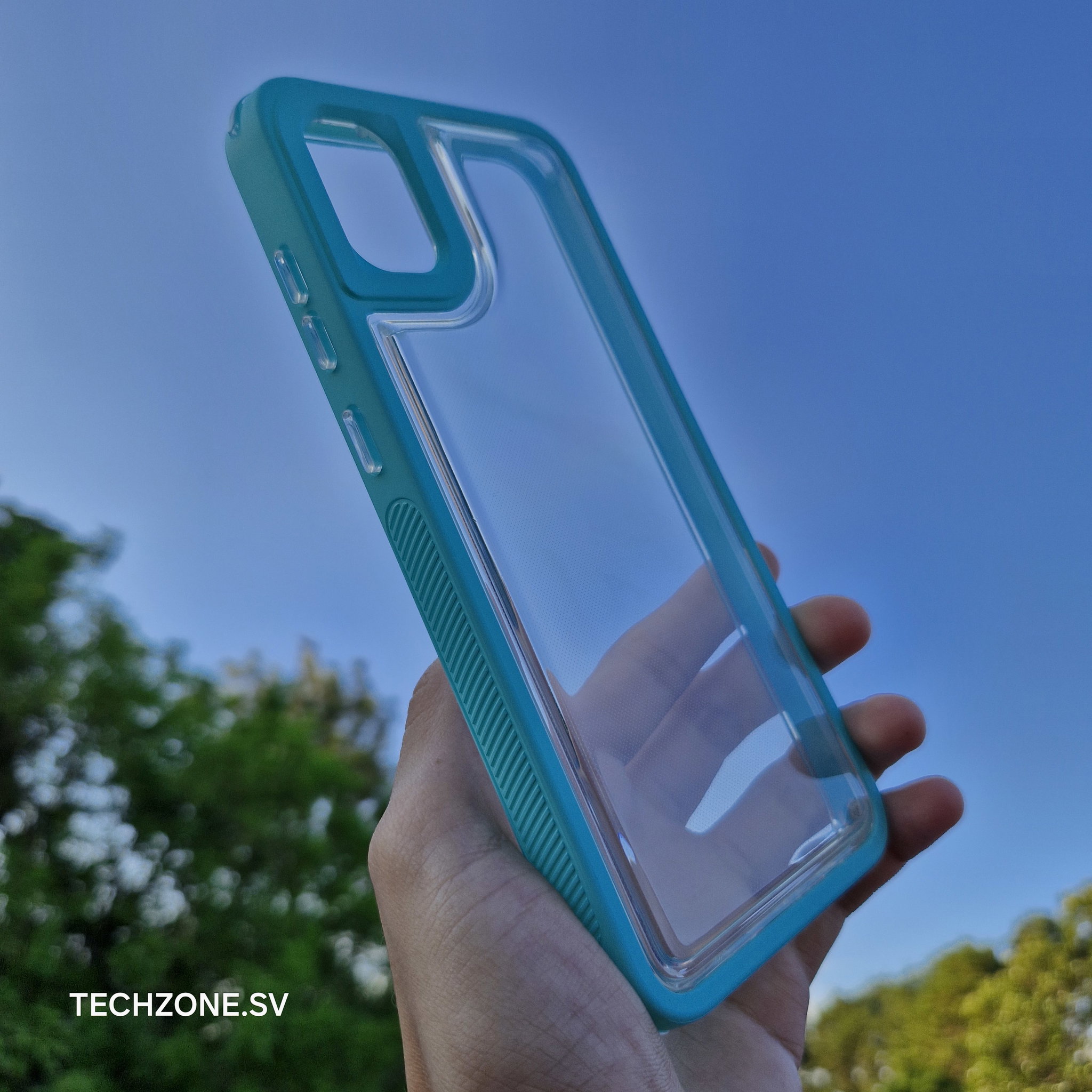 Case Galaxy A05 - Transparente Turquesa_1