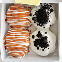 Box of 4 (regular), with toppings