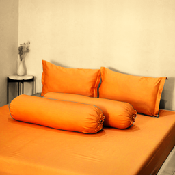 Sleep Buddy Set Sprei Plain Serries Orange Lyocell 60s