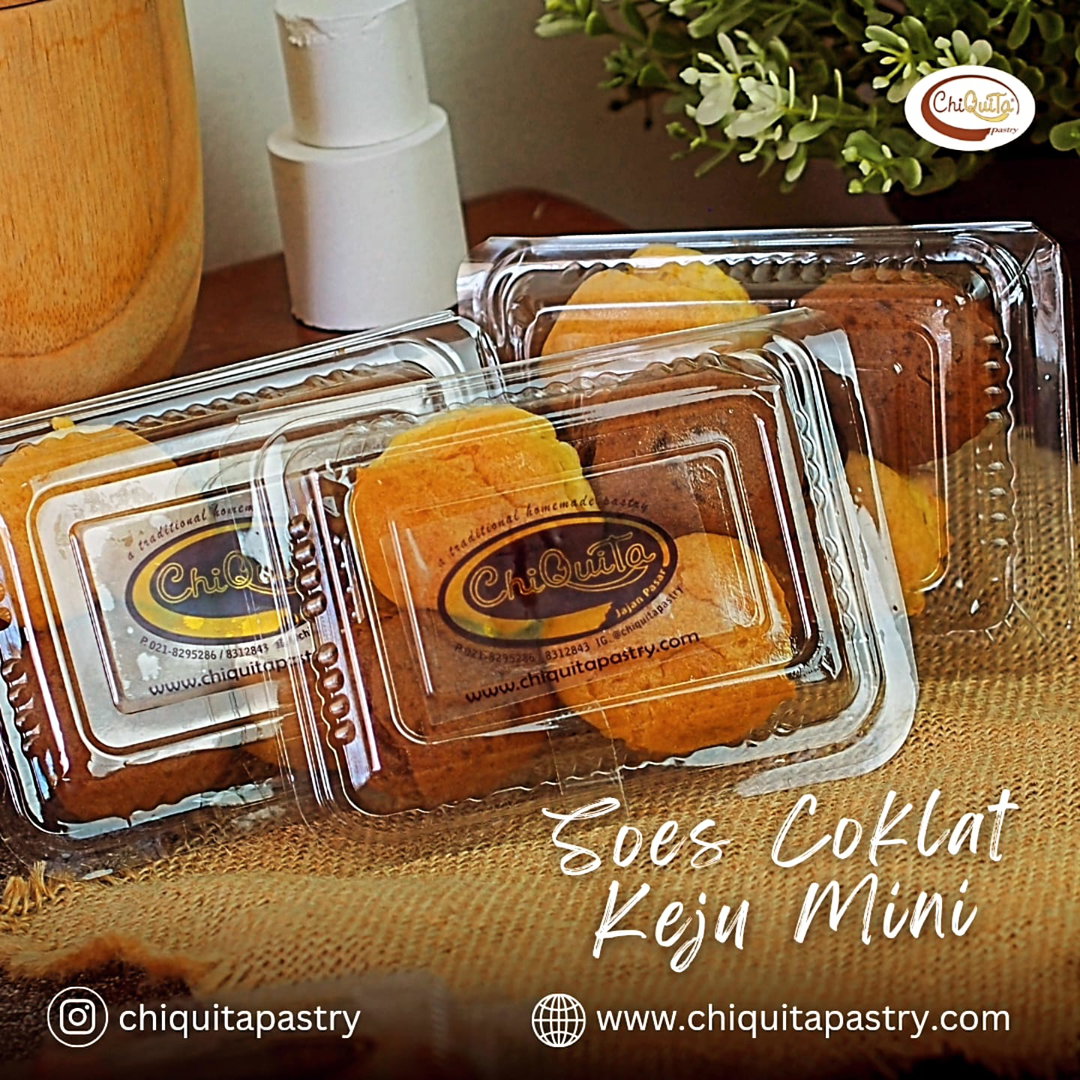 Soes Mini Keju Coklat
