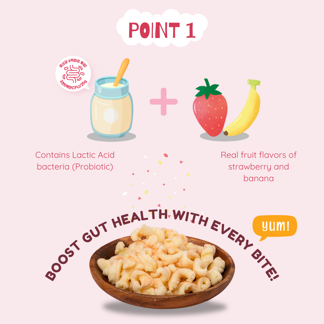 LITTLE SPOON Banana & Strawberry Corn Snacks [Expiry 2027 April ] Any 2 packs_2