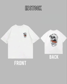 The Men's Letter Skull Printed T-shirt 
