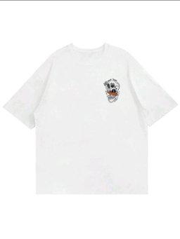 The Men's Letter Skull Printed T-shirt 