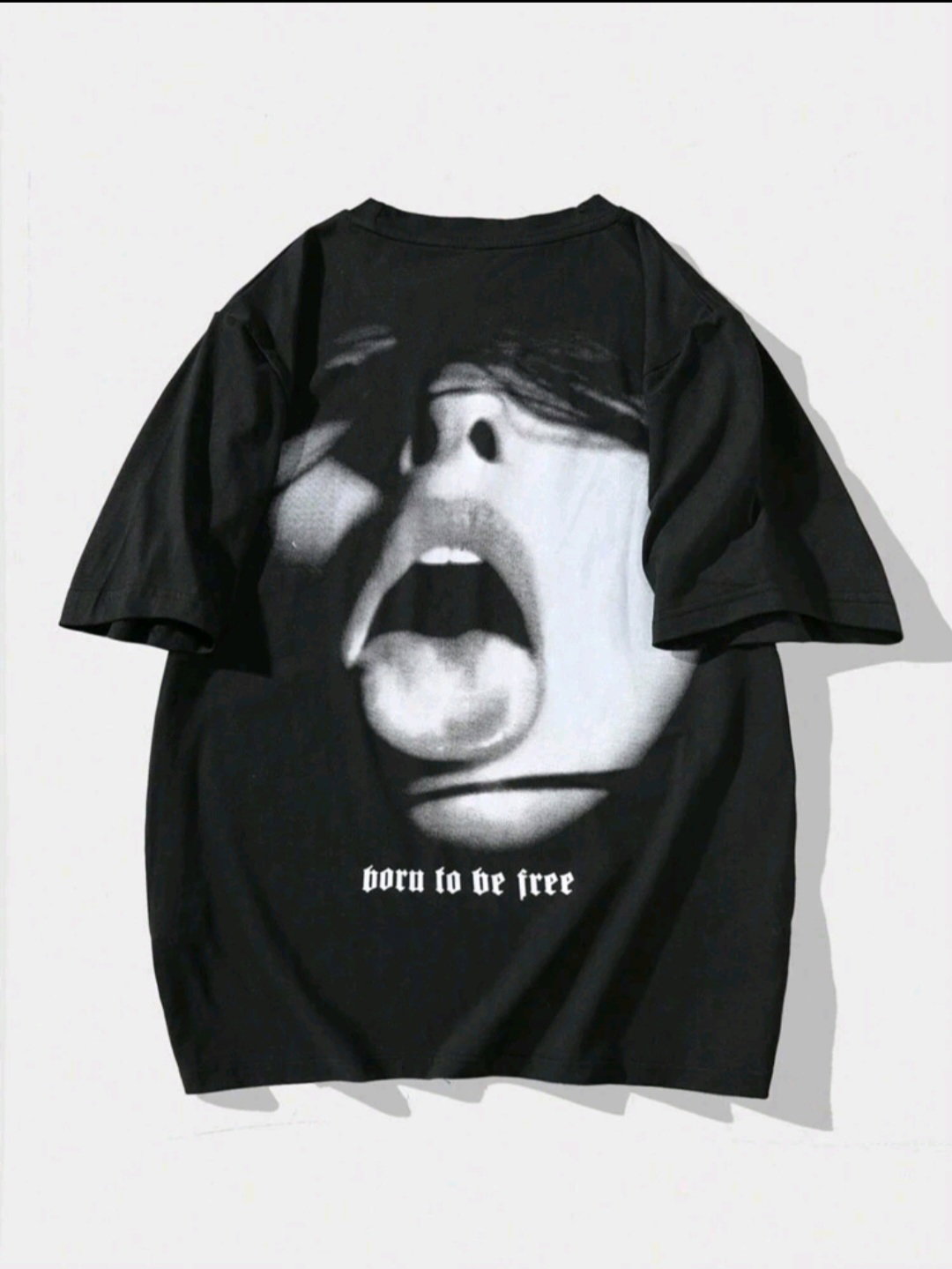 Men Loose Fit Short Sleeve T-Shirt _1