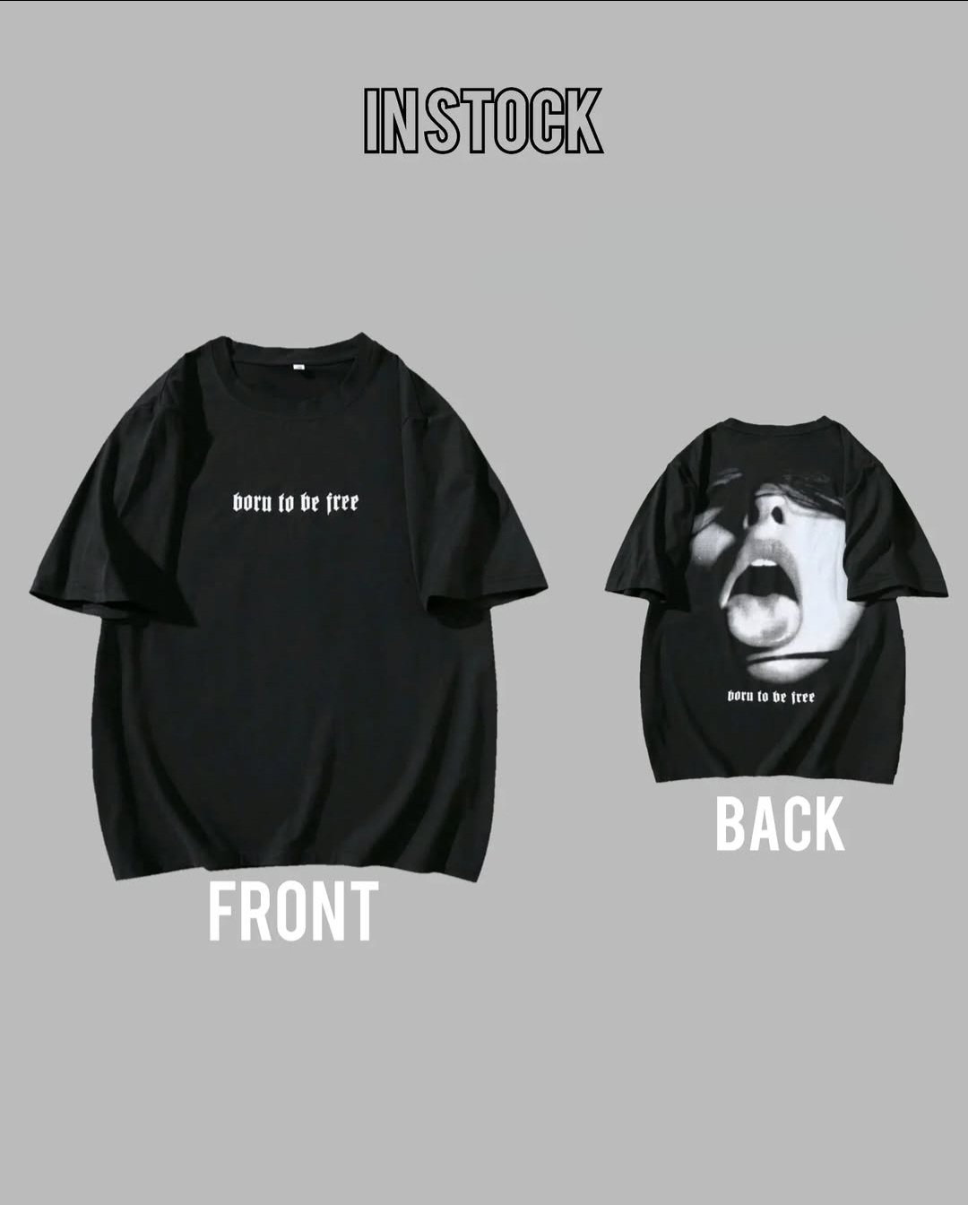 Men Loose Fit Short Sleeve T-Shirt _2
