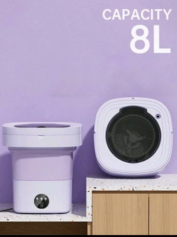 8L Portable Washing Machine (Purple)
