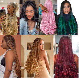 SYNTHETIC BRAID HAIR SPIRAL - 24 inches