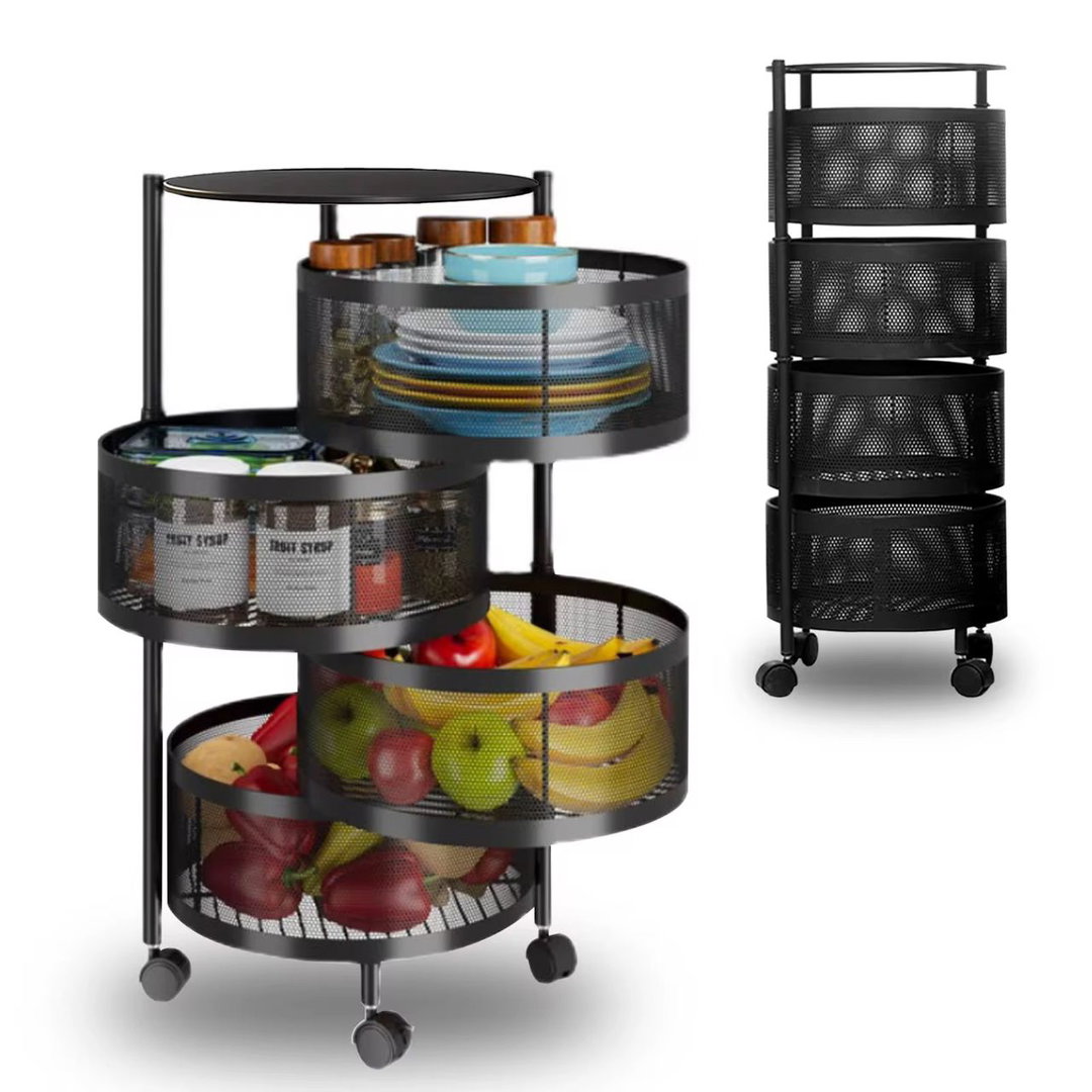Étagère de rangement avec des roues 4 compartiments idéal pour vos rangements