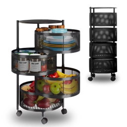 Étagère de rangement avec des roues 4 compartiments idéal pour vos rangements