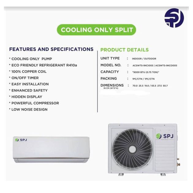 Ar Condicionado SPJ R410 Frio
