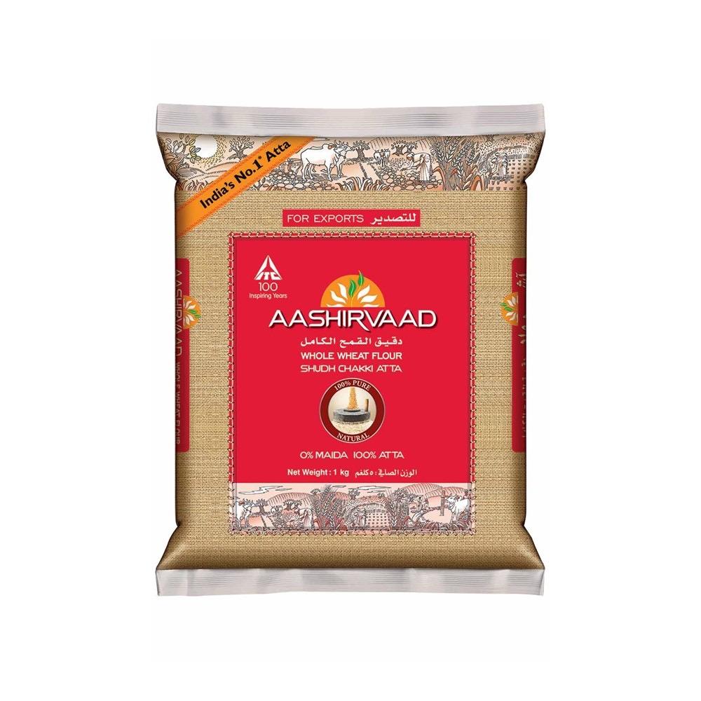Aashirvaad Whole Wheat Atta 1Kg_0