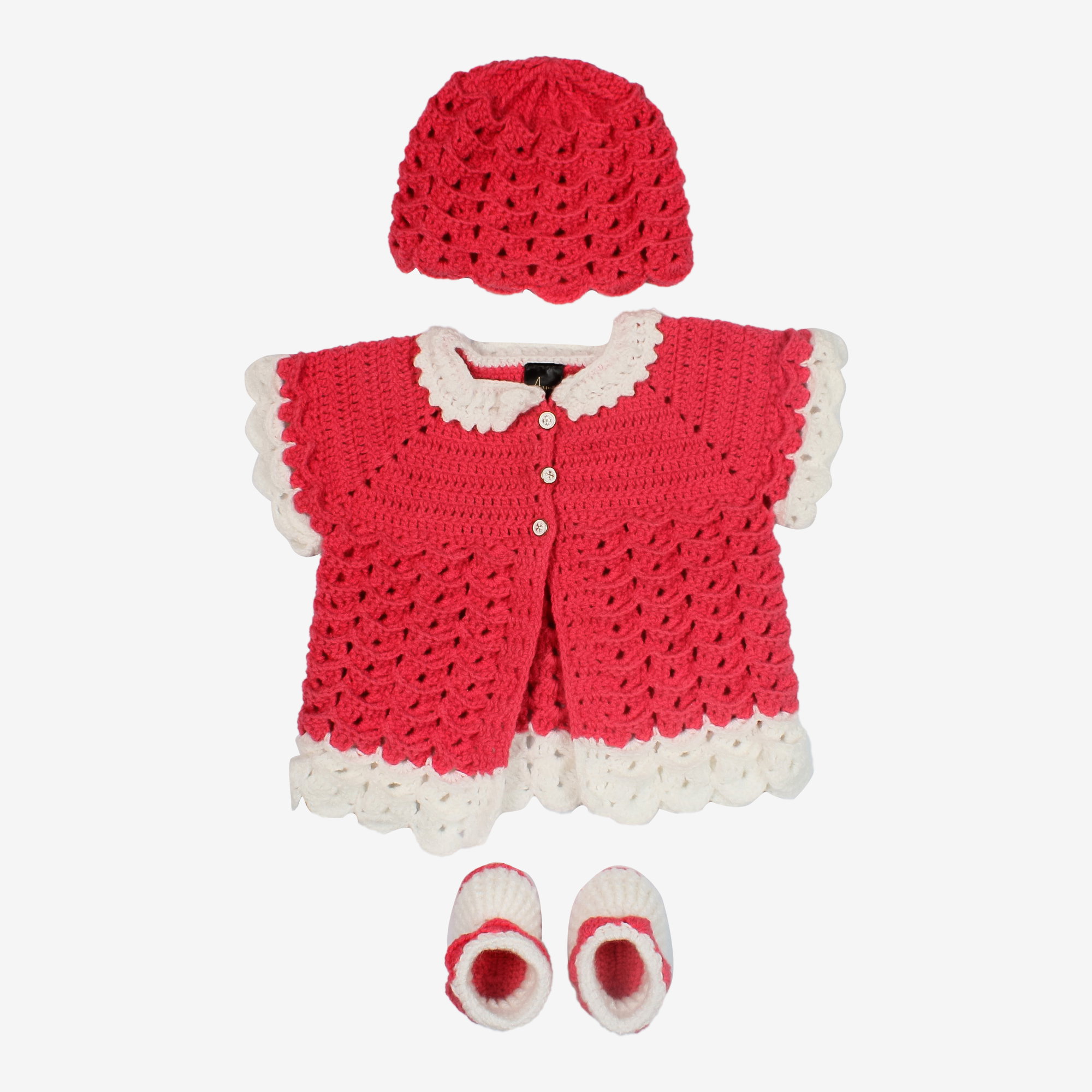 Rosebud Baby Cardigan Set_0