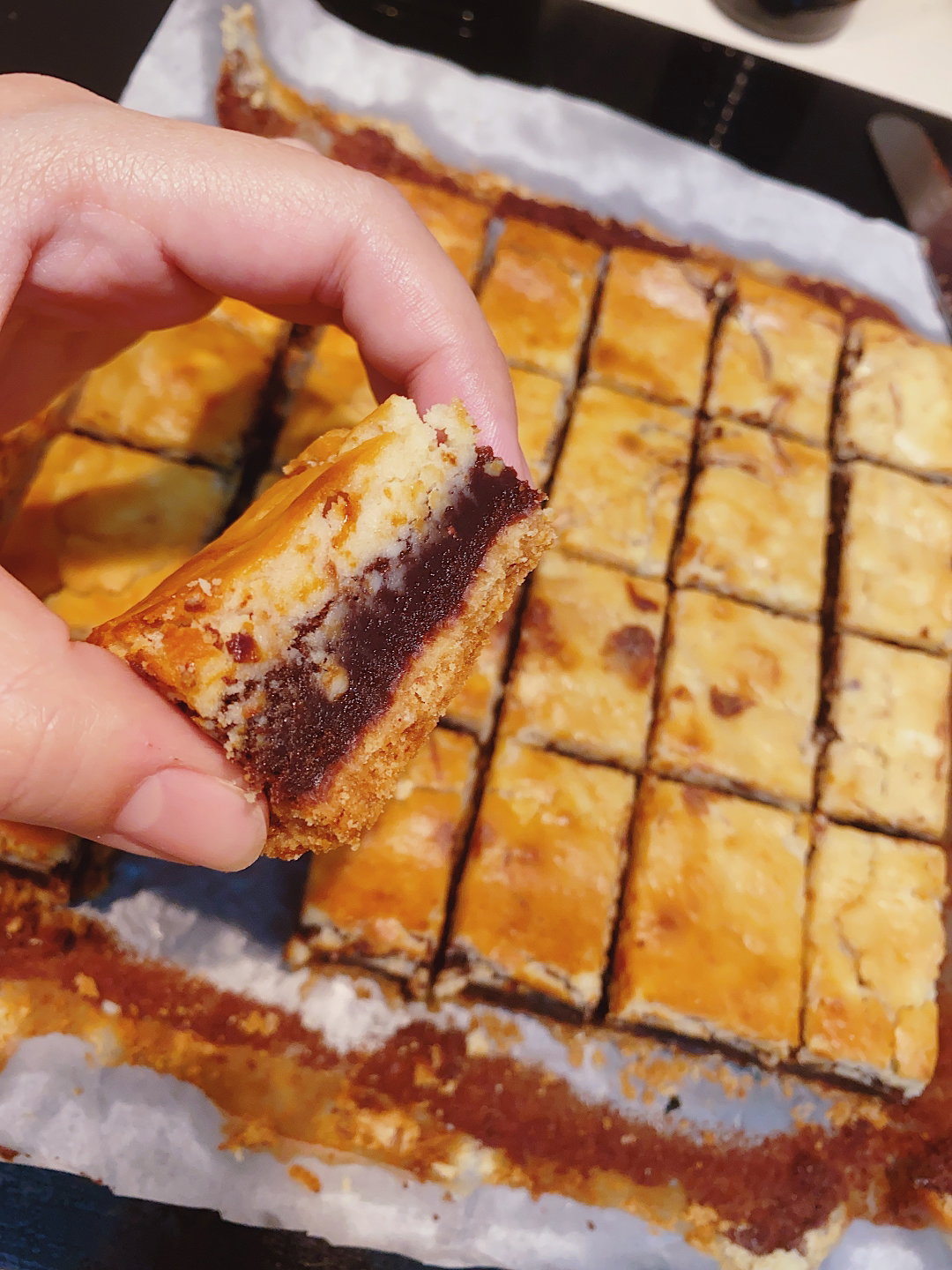 Cheesecake brownie shortbread