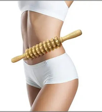 Rouleau de massage en bois _0