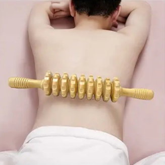 Rouleau de massage en bois _2