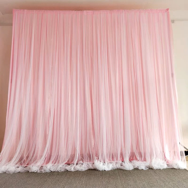 Backdrop Stand Floral decoration , Curtains &LED Lights 💡_7