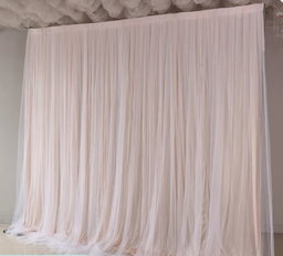 Backdrop Stand Floral decoration , Curtains &LED Lights 💡