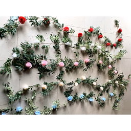 Backdrop Stand Floral decoration , Curtains &LED Lights 💡