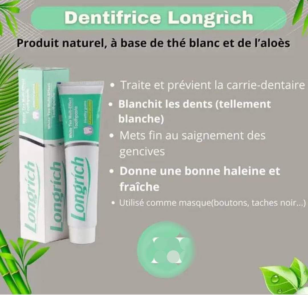 PATE À DENTIFRICE LONGRICH 