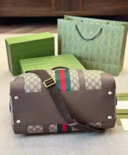GUCCI GENUINE LEATHER TRAVEL BAG