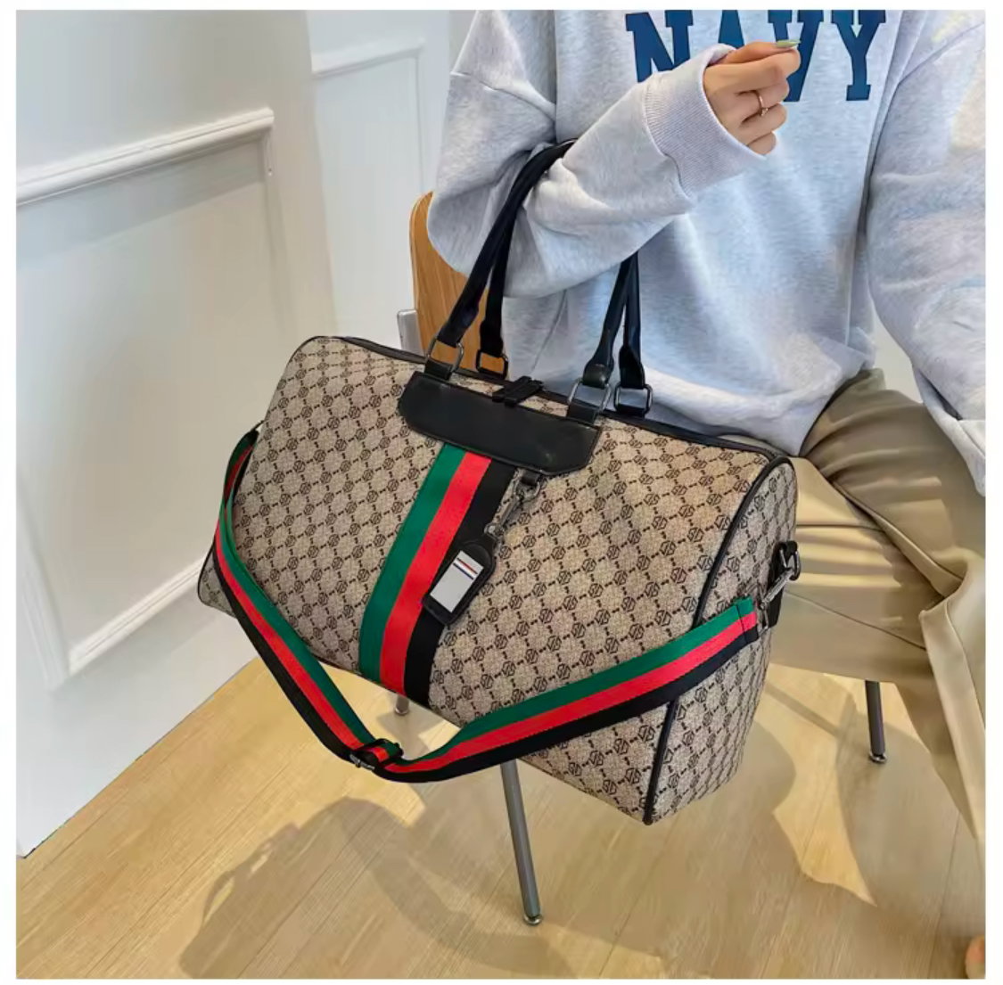 GUCCI GENUINE LEATHER TRAVEL BAG_6