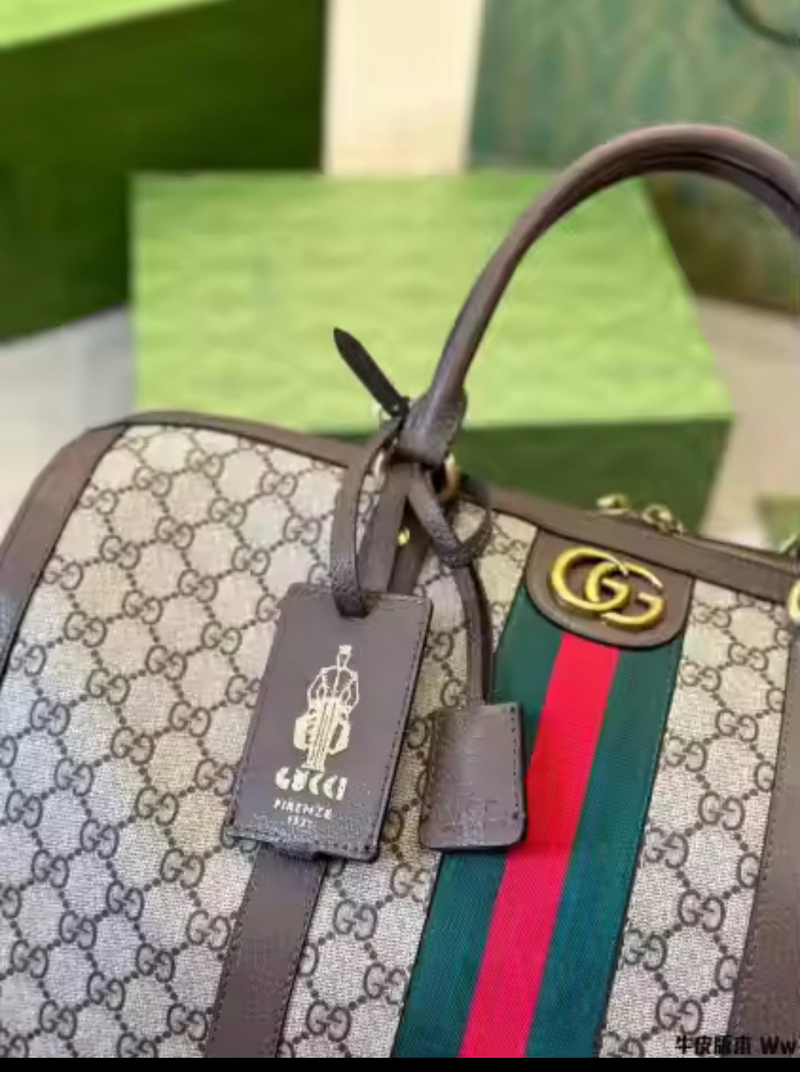 GUCCI GENUINE LEATHER TRAVEL BAG_3