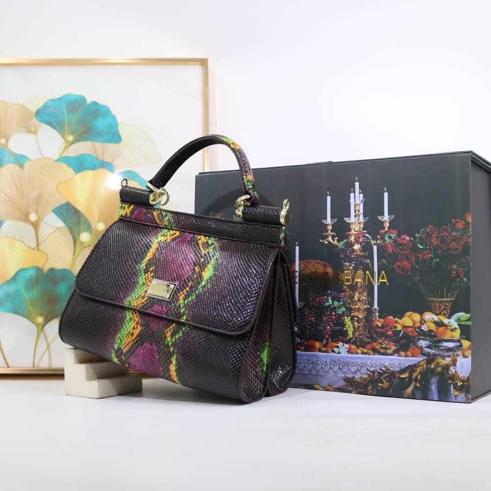 HANDBAG DOLCE & GABBANA CROC PATTERN _2