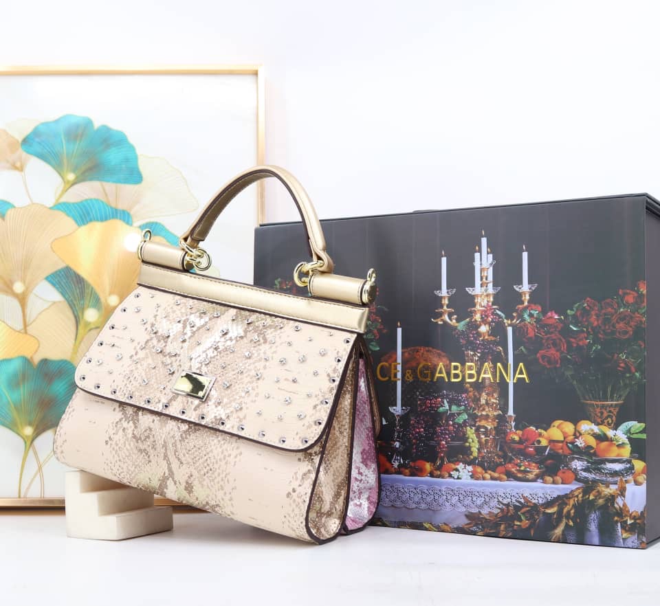 HANDBAG DOLCE & GABBANA CROC PATTERN _4