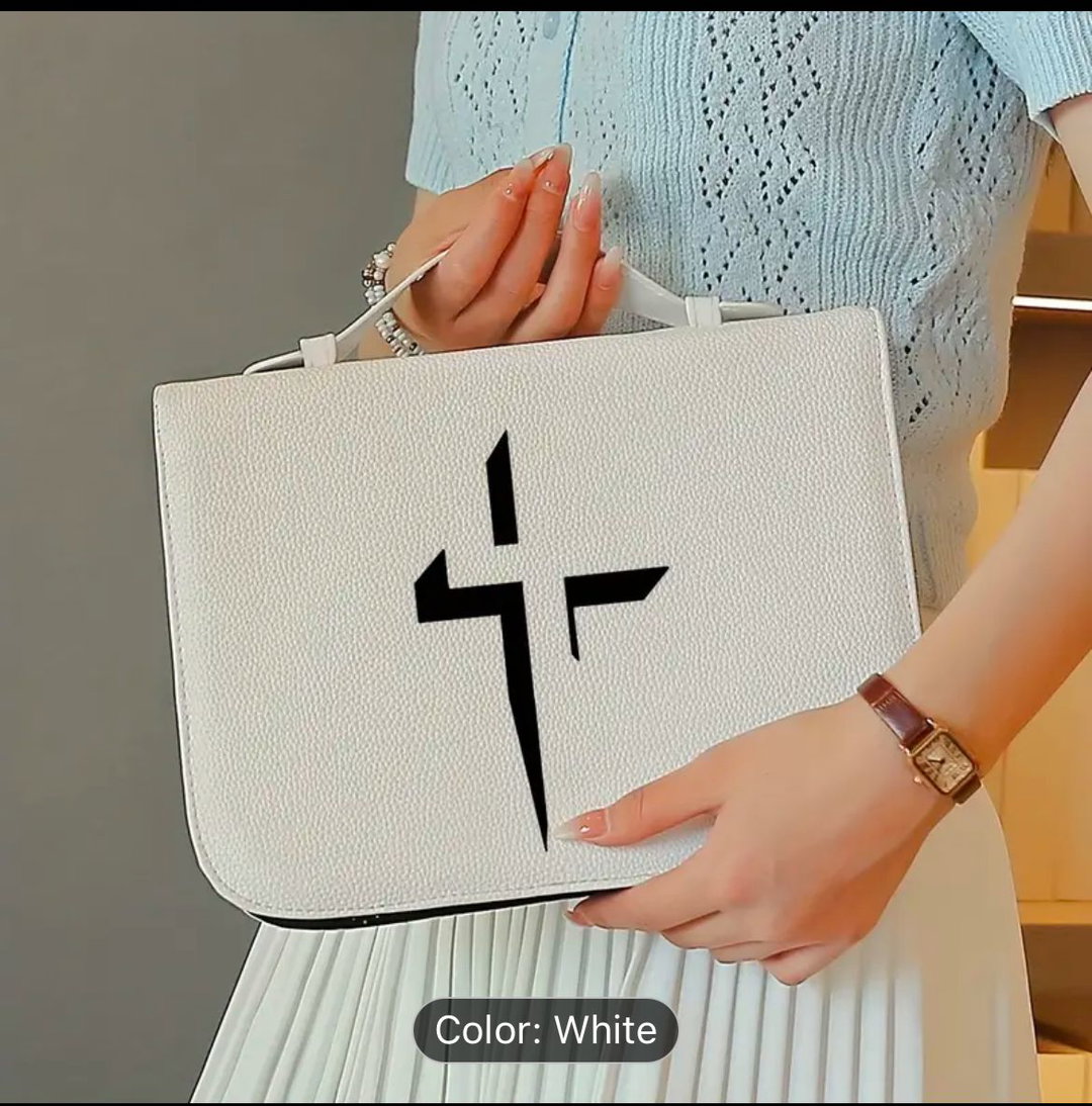 Bible Cover Case with Cross Design