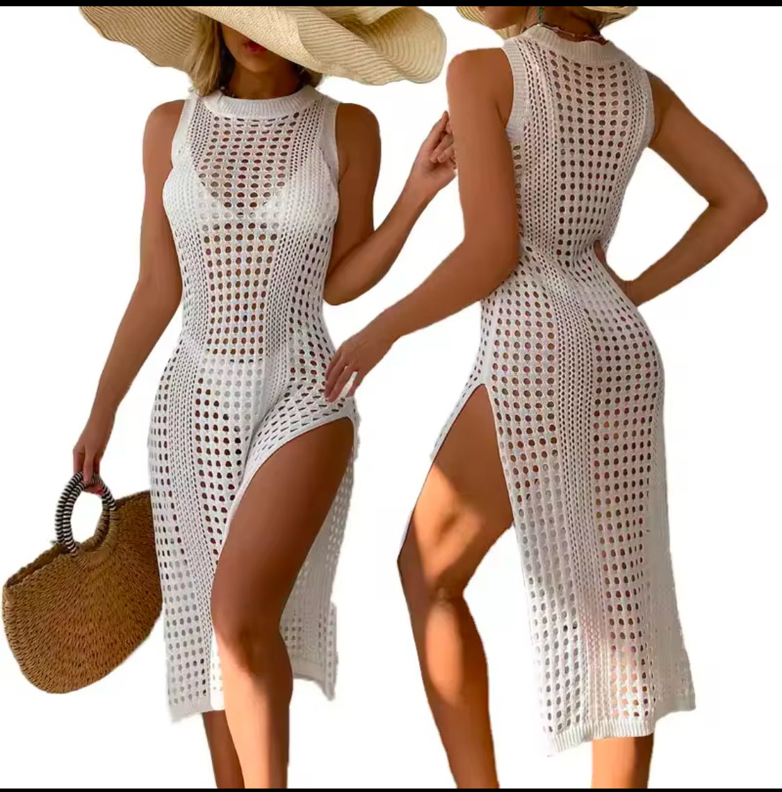 BEACH COVER UP DRESS - ONE SIZE_4