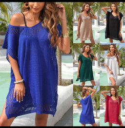 KNIT BEACH COVER UP DRESS