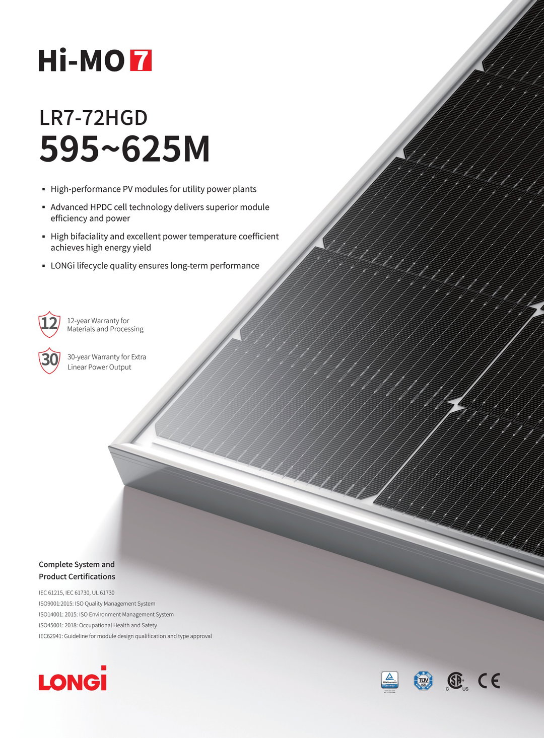 Longi 610w Hi-MO7 (Bifacial)