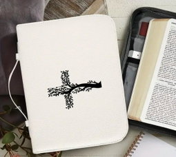 Bible Cover Case with Cross Design 
