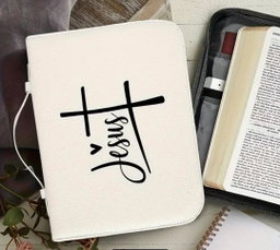 Bible Cover Case with Cross Design 