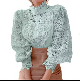 ELEGANT FLORAL LACE FLUFFY TOP