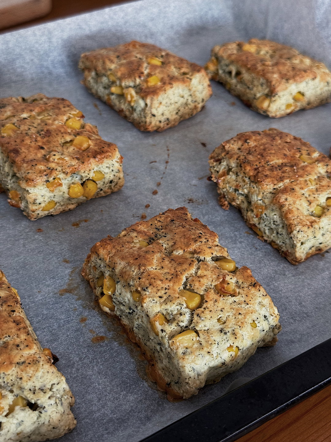 nori & corn scone