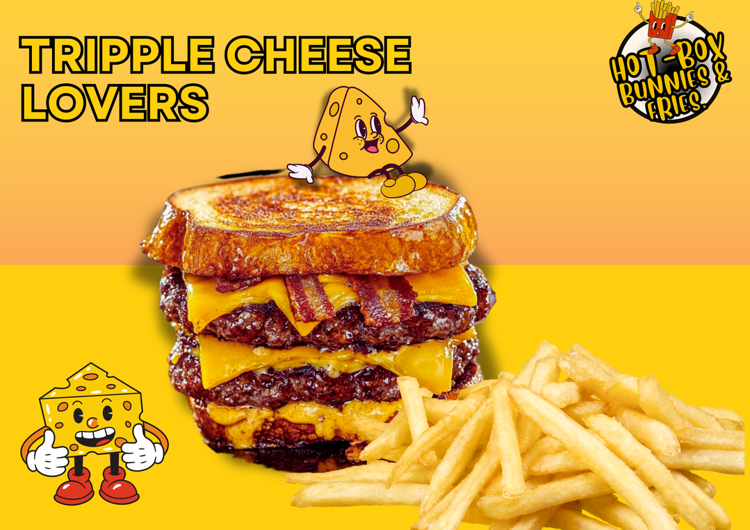 Tripple Cheese Lovers Dagwood with Chips