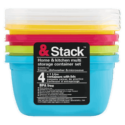 & Stack Multi Storage Container Set Tupperware