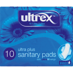 Ultrex Sanitary Pads Assorted - 8 - 10 Pads