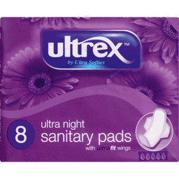 Ultrex Sanitary Pads Assorted - 8 - 10 Pads