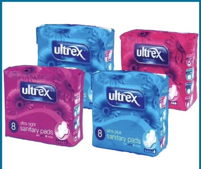 Ultrex Sanitary Pads Assorted - 8 - 10 Pads