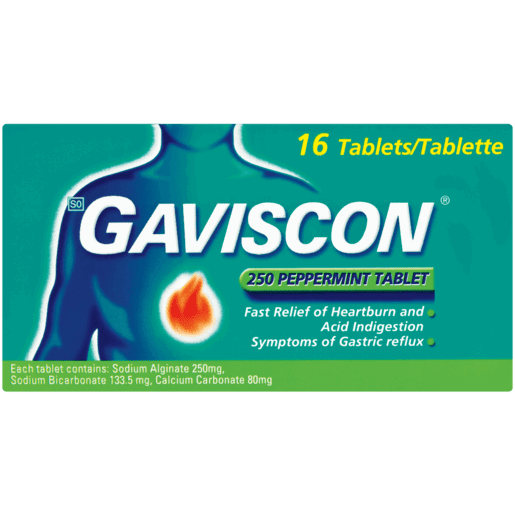 Gaviscon Peppermint - 16 Tablets_0