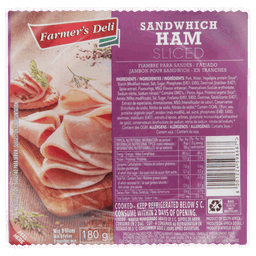 Farmer's Deli Sandwhich Ham180g