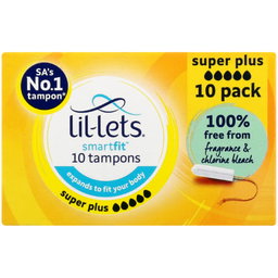 Lil-Lets Tampons Super Plus Non-Applicator - 10 Pack