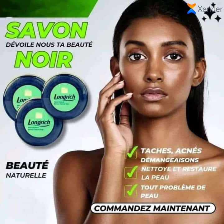 Savon noir au charbon de bambou _0